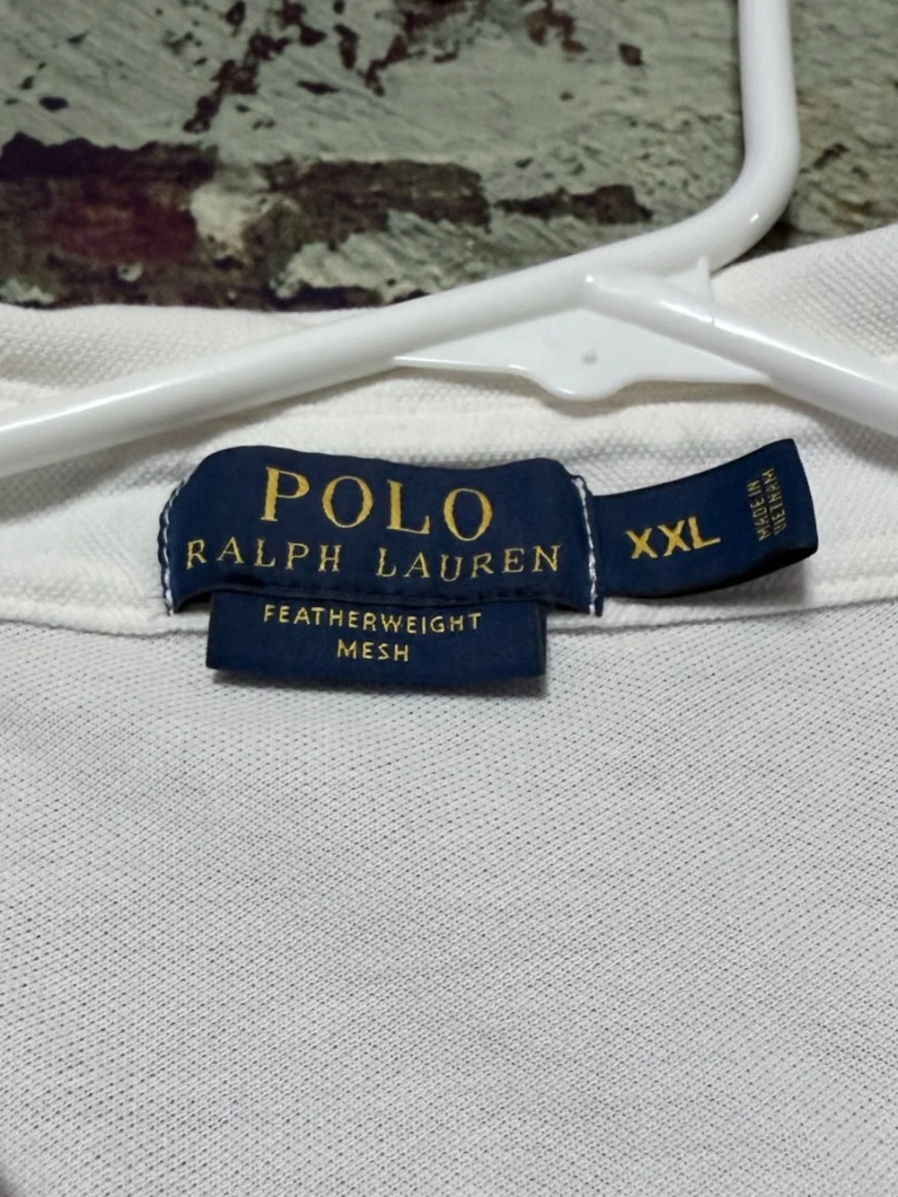 Ralph Lauren White Long-Sleeve Polo with Embroidered Pony